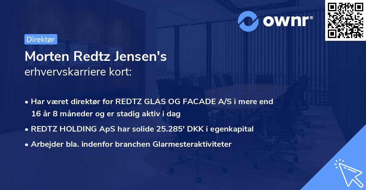 Morten Redtz Jensen's erhvervskarriere kort