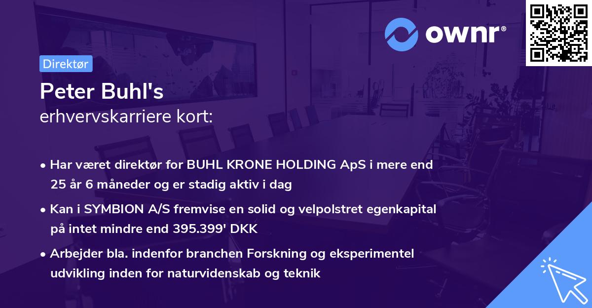 Peter Buhl's erhvervskarriere kort