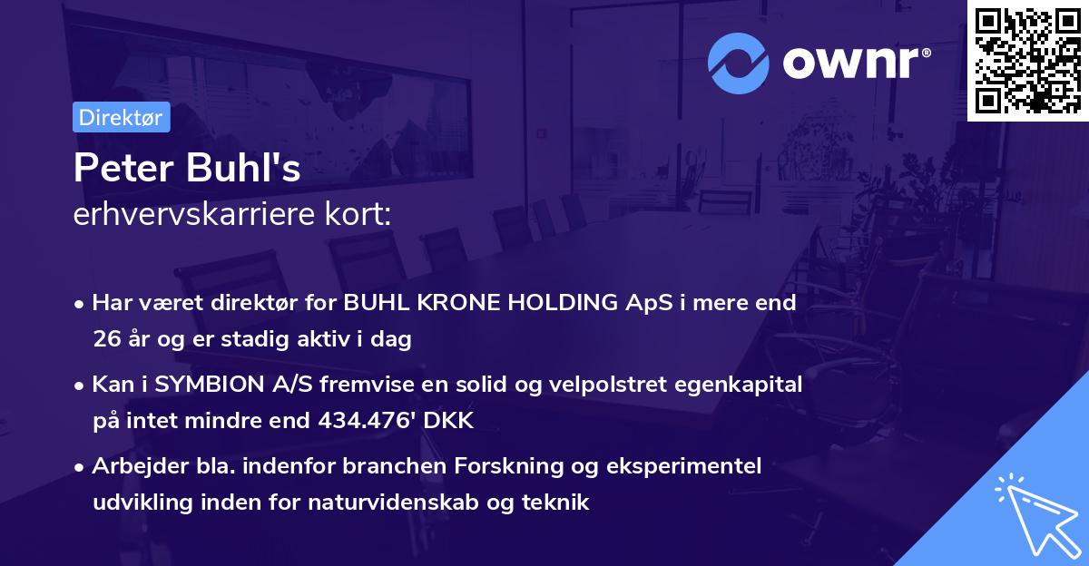 Peter Buhl's erhvervskarriere kort
