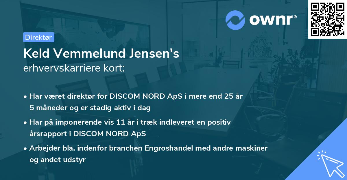 Keld Vemmelund Jensen's erhvervskarriere kort