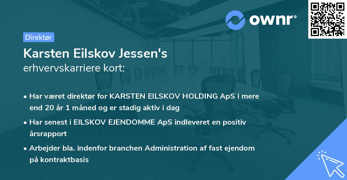 Karsten Eilskov Jessen's erhvervskarriere kort