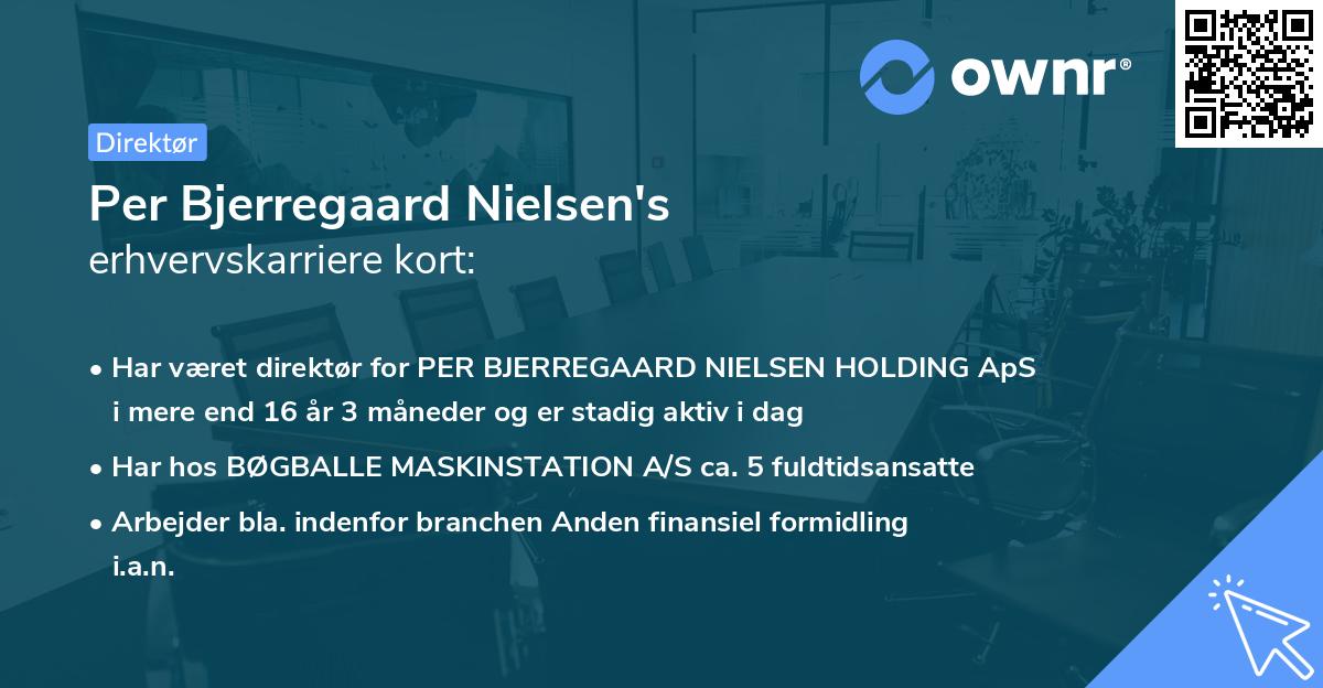 Per Bjerregaard Nielsen's erhvervskarriere kort