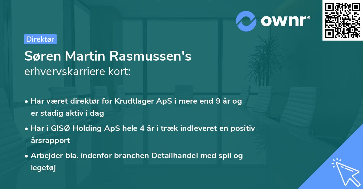 Søren Martin Rasmussen's erhvervskarriere kort