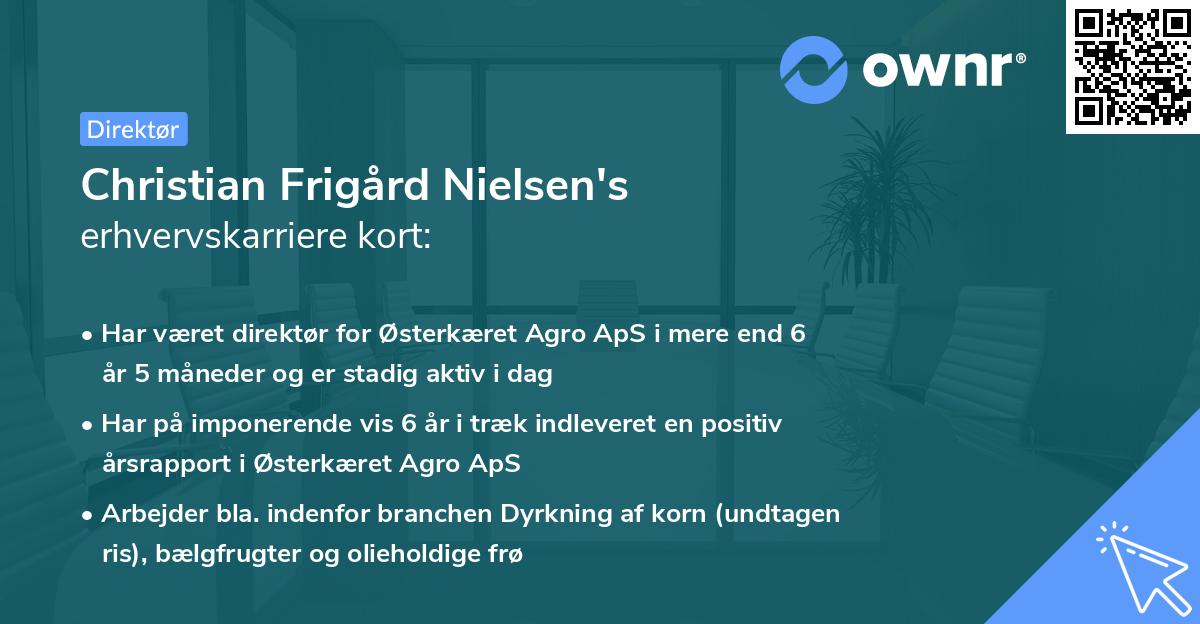 Christian Frigård Nielsen's erhvervskarriere kort
