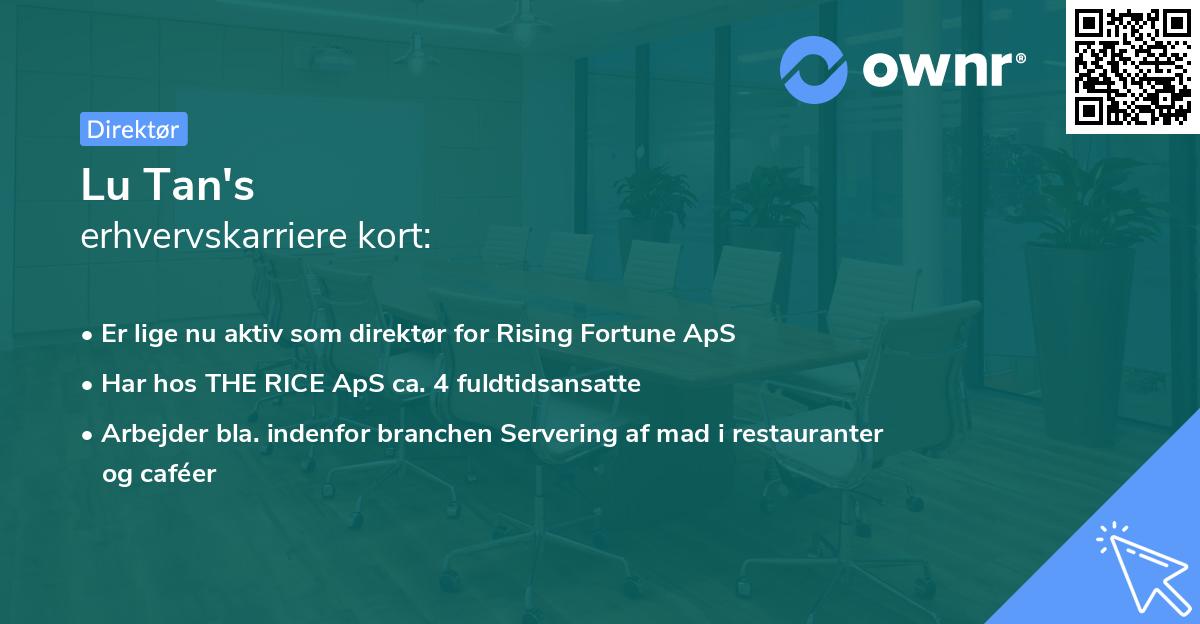 Lu Tan's erhvervskarriere kort
