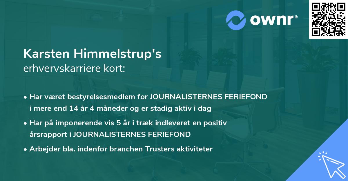 Karsten Himmelstrup's erhvervskarriere kort