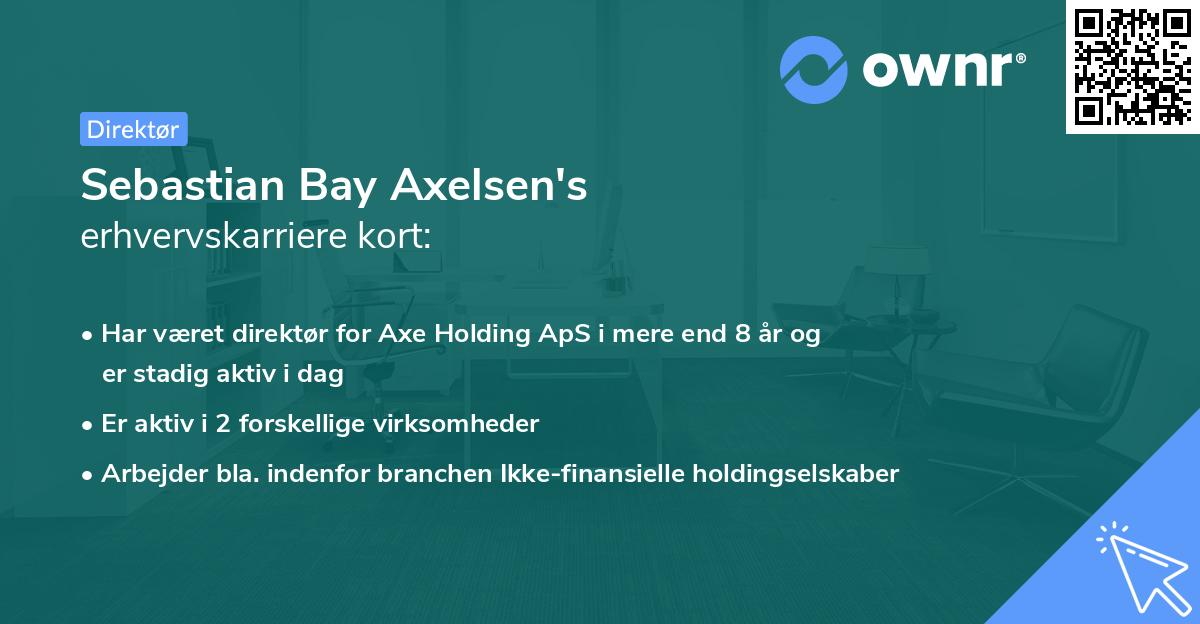 Sebastian Bay Axelsen's erhvervskarriere kort