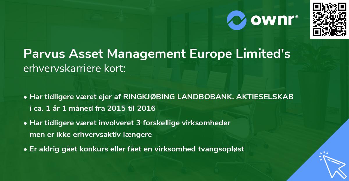 Parvus Asset Management Europe Limited's erhvervskarriere kort