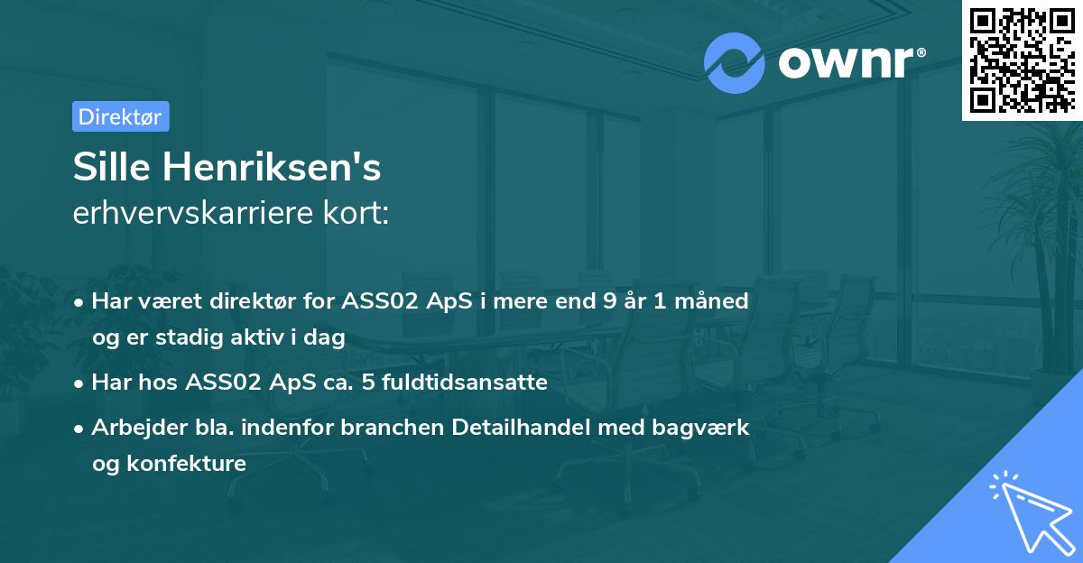 Sille Henriksen's erhvervskarriere kort