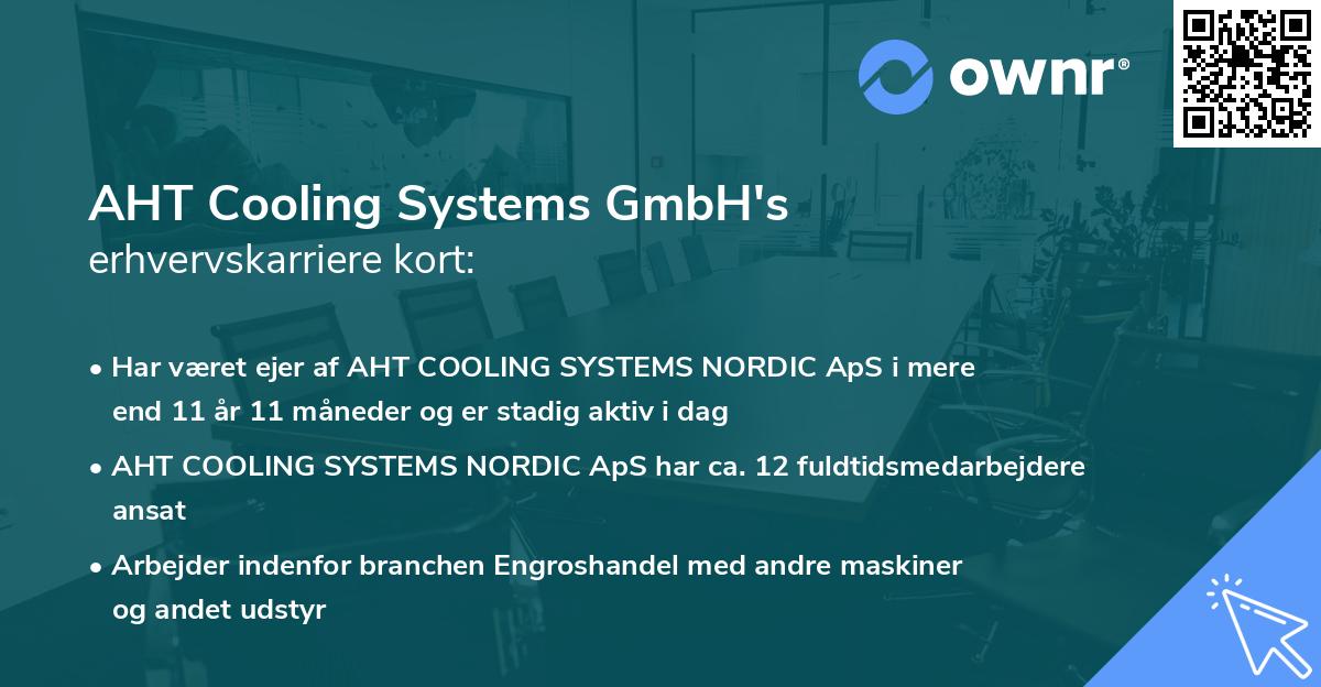 AHT Cooling Systems GmbH's erhvervskarriere kort
