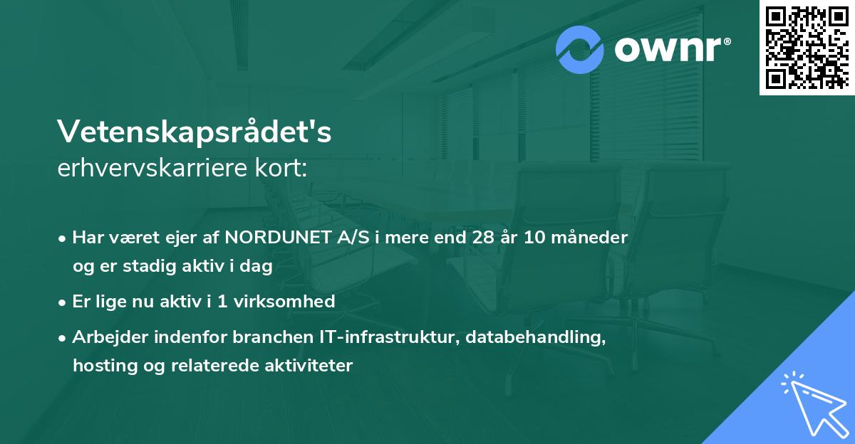 Vetenskapsrådet's erhvervskarriere kort