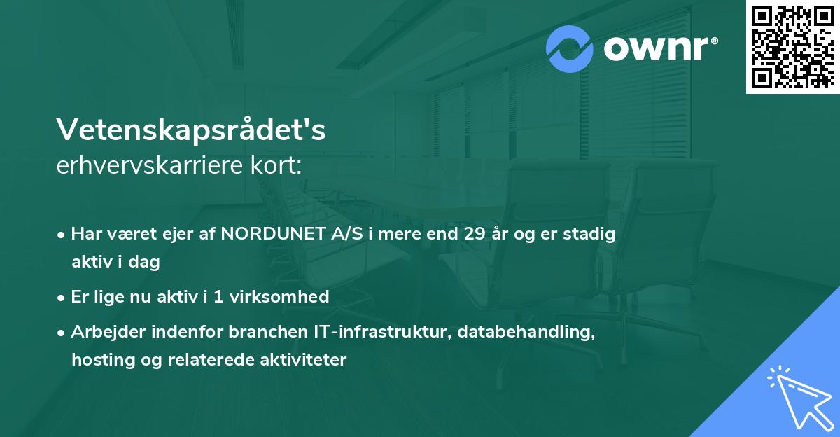 Vetenskapsrådet's erhvervskarriere kort