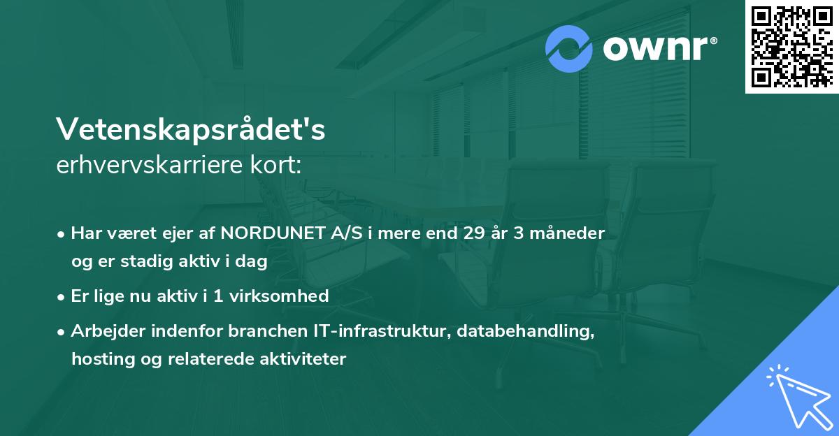 Vetenskapsrådet's erhvervskarriere kort