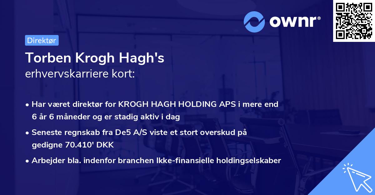 Torben Krogh Hagh's erhvervskarriere kort
