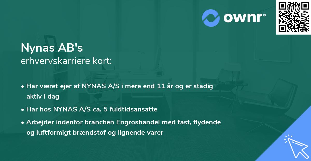 Nynas AB's erhvervskarriere kort