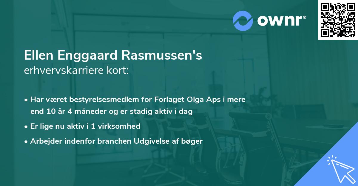 Ellen Enggaard Rasmussen's erhvervskarriere kort