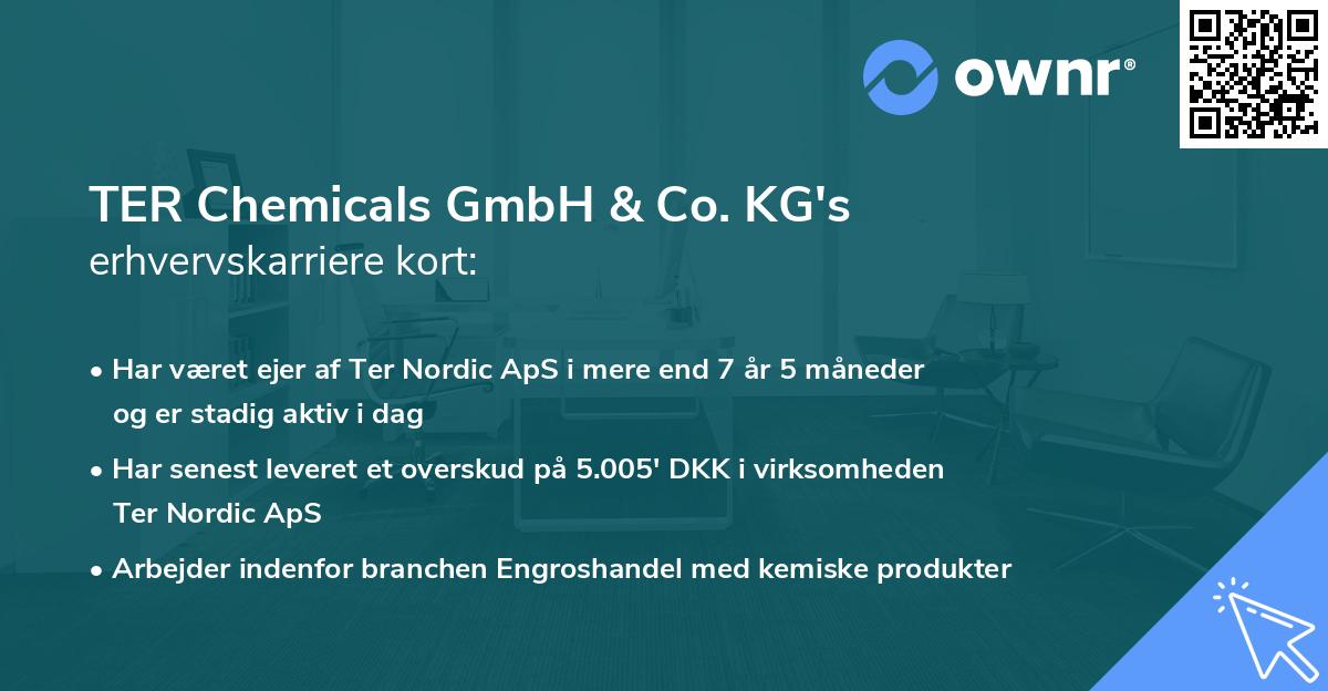 TER Chemicals GmbH & Co. KG's erhvervskarriere kort