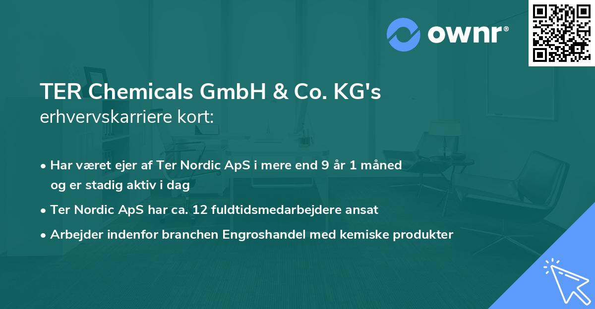 TER Chemicals GmbH & Co. KG's erhvervskarriere kort