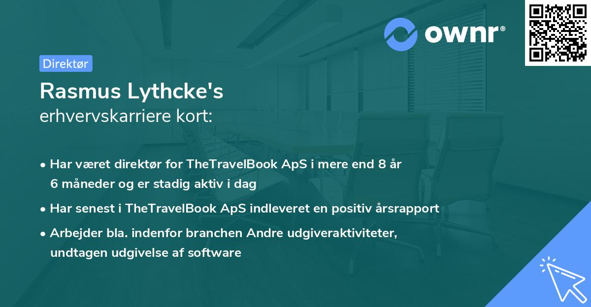 Rasmus Lythcke's erhvervskarriere kort