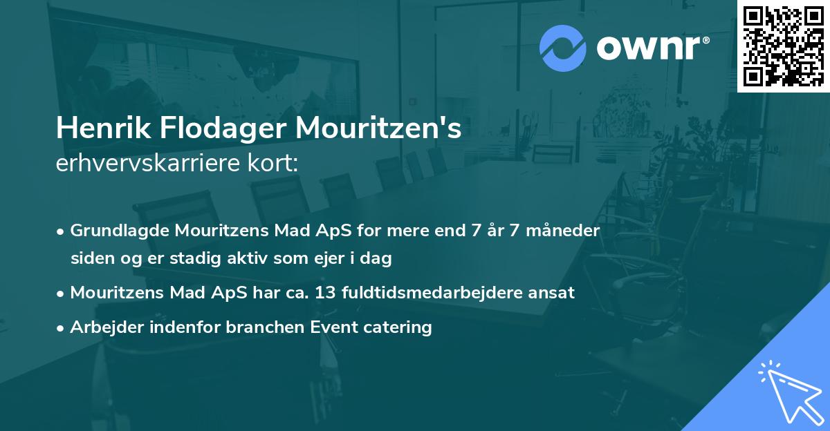 Henrik Flodager Mouritzen's erhvervskarriere kort