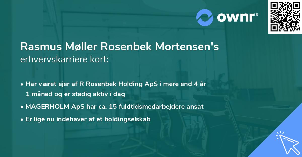 Rasmus Møller Rosenbek Mortensen's erhvervskarriere kort