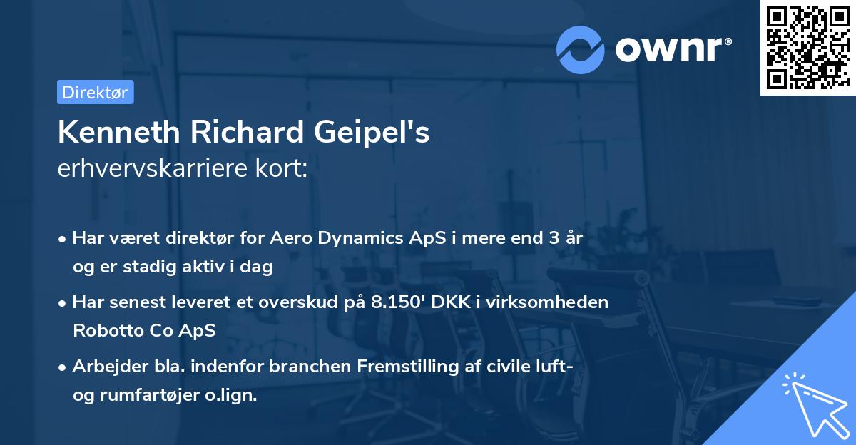 Kenneth Richard Geipel's erhvervskarriere kort