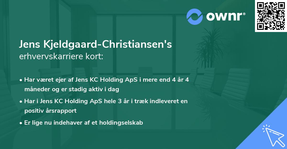 Jens Kjeldgaard-Christiansen's erhvervskarriere kort