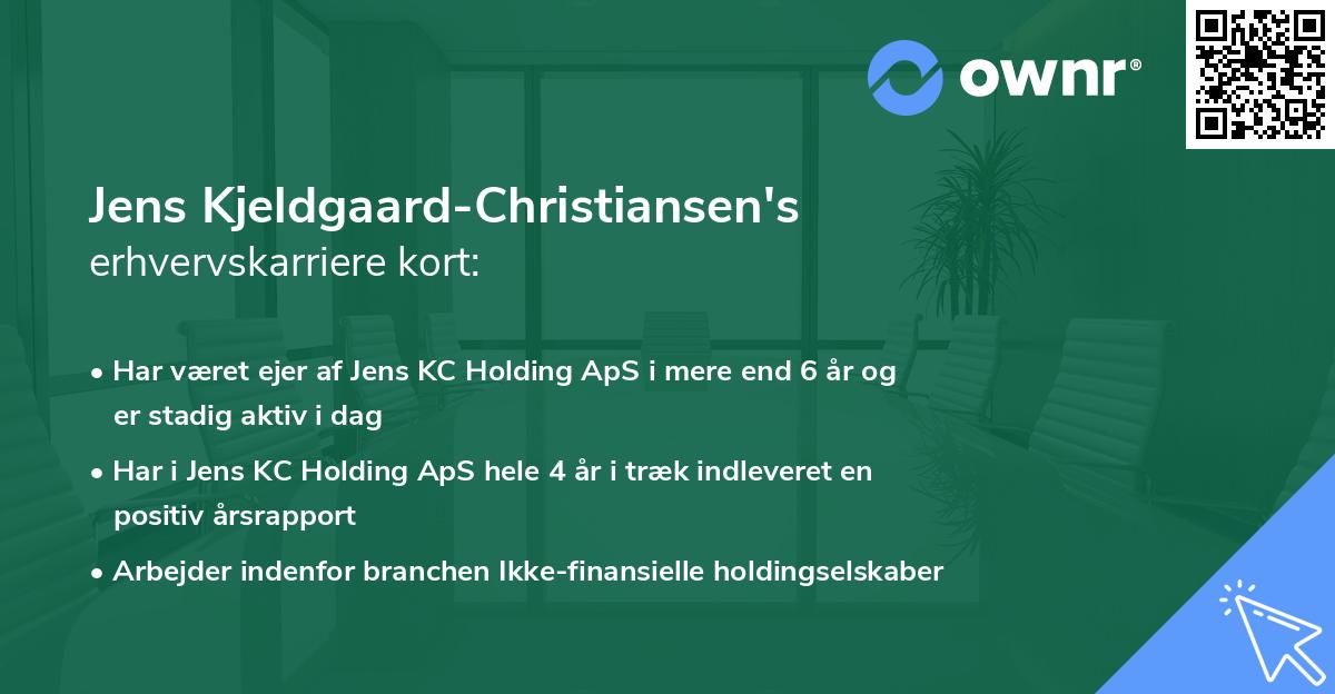 Jens Kjeldgaard-Christiansen's erhvervskarriere kort