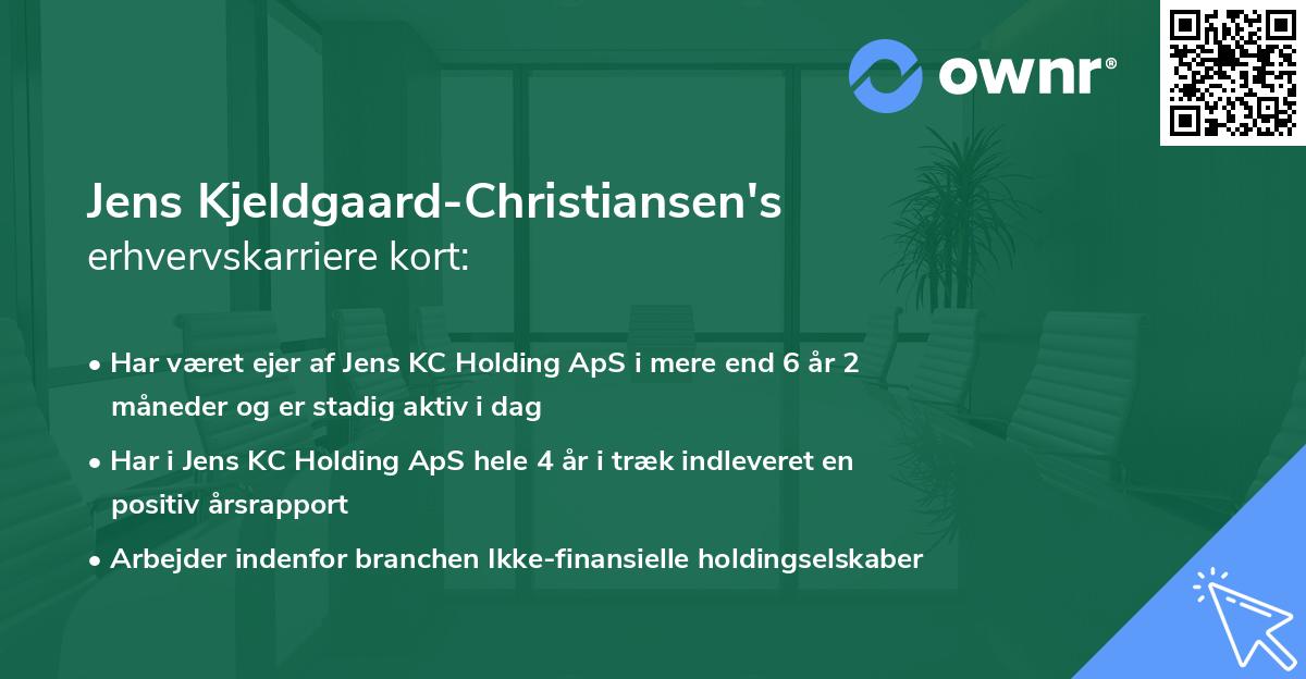 Jens Kjeldgaard-Christiansen's erhvervskarriere kort