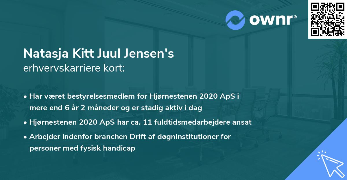 Natasja Kitt Juul Jensen's erhvervskarriere kort