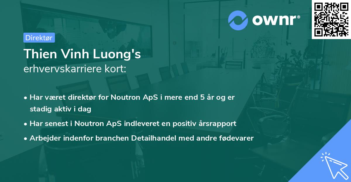 Thien Vinh Luong's erhvervskarriere kort