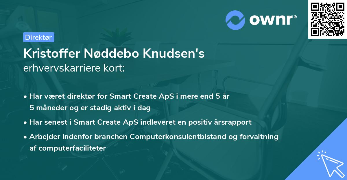 Kristoffer Nøddebo Knudsen's erhvervskarriere kort