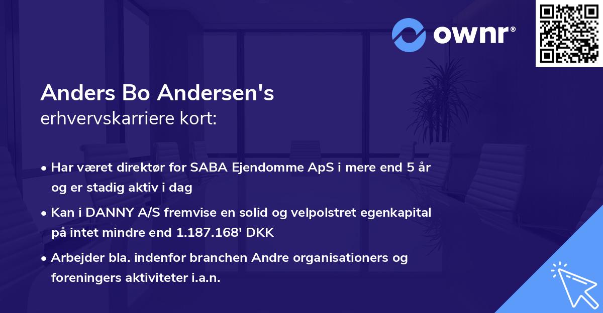 Anders Bo Andersen's erhvervskarriere kort