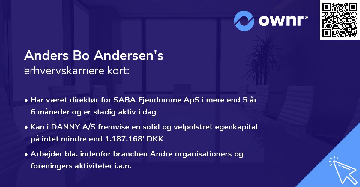 Anders Bo Andersen's erhvervskarriere kort