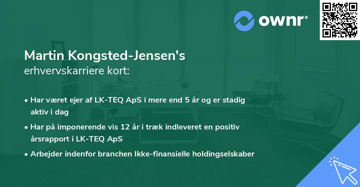 Martin Kongsted-Jensen's erhvervskarriere kort