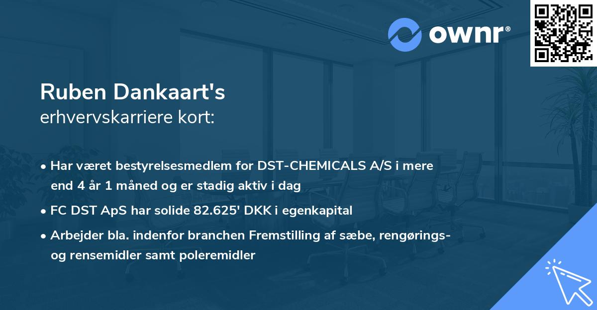 Ruben Dankaart's erhvervskarriere kort