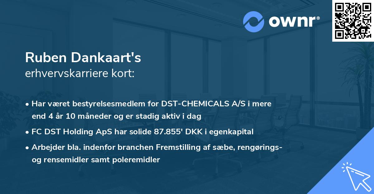 Ruben Dankaart's erhvervskarriere kort