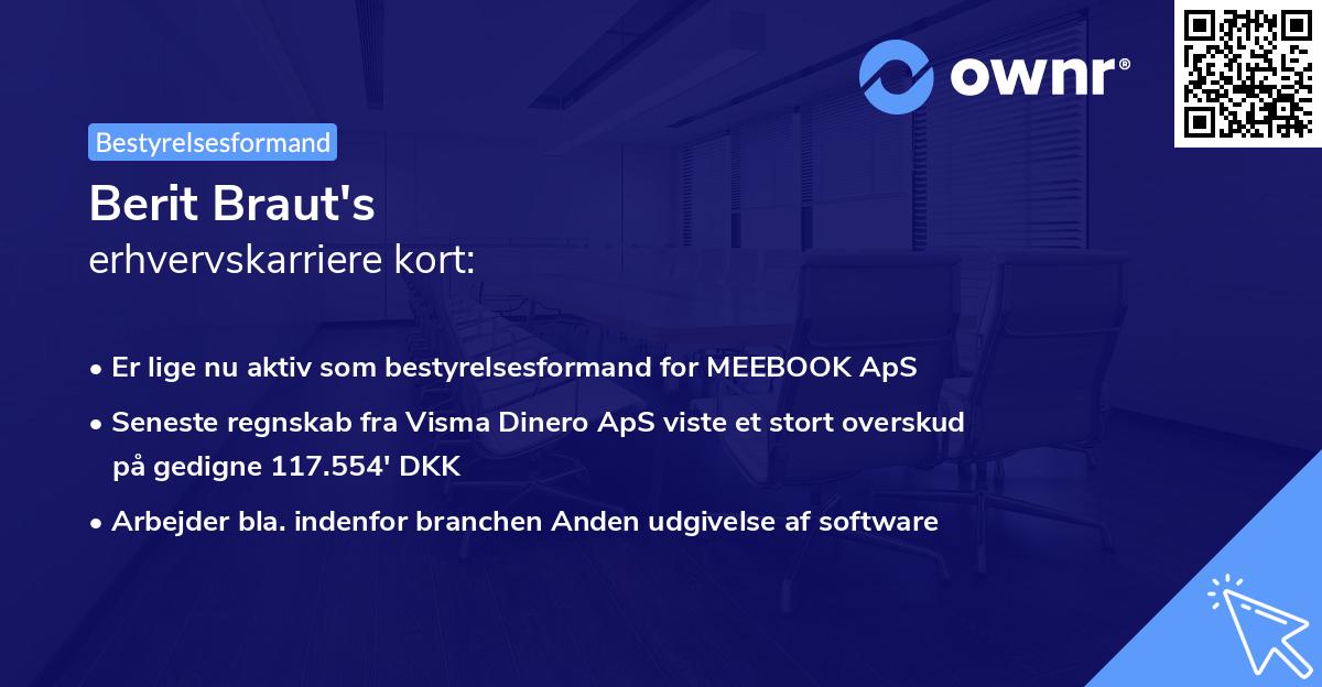 Berit Braut's erhvervskarriere kort