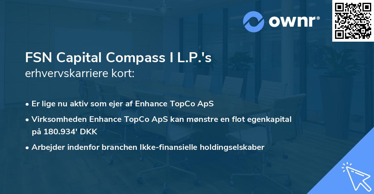 FSN Capital Compass I L.P.'s erhvervskarriere kort