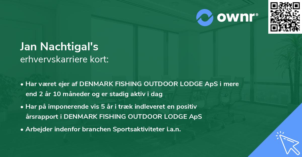 Jan Nachtigal's erhvervskarriere kort