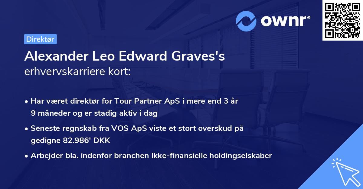 Alexander Leo Edward Graves's erhvervskarriere kort
