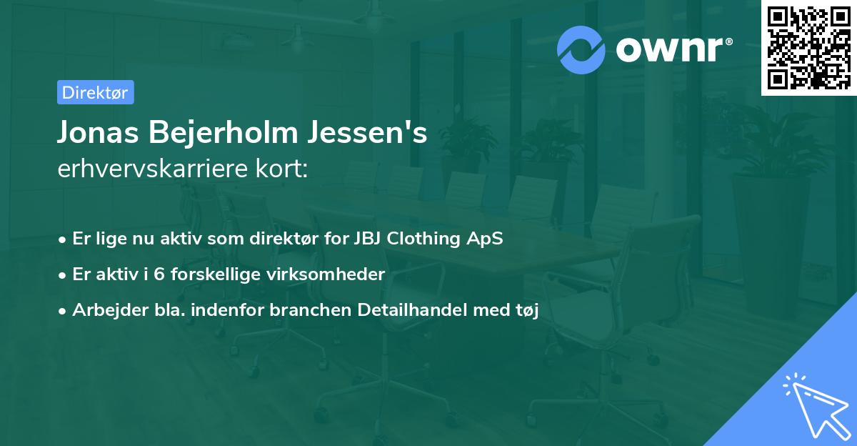 Jonas Bejerholm Jessen's erhvervskarriere kort