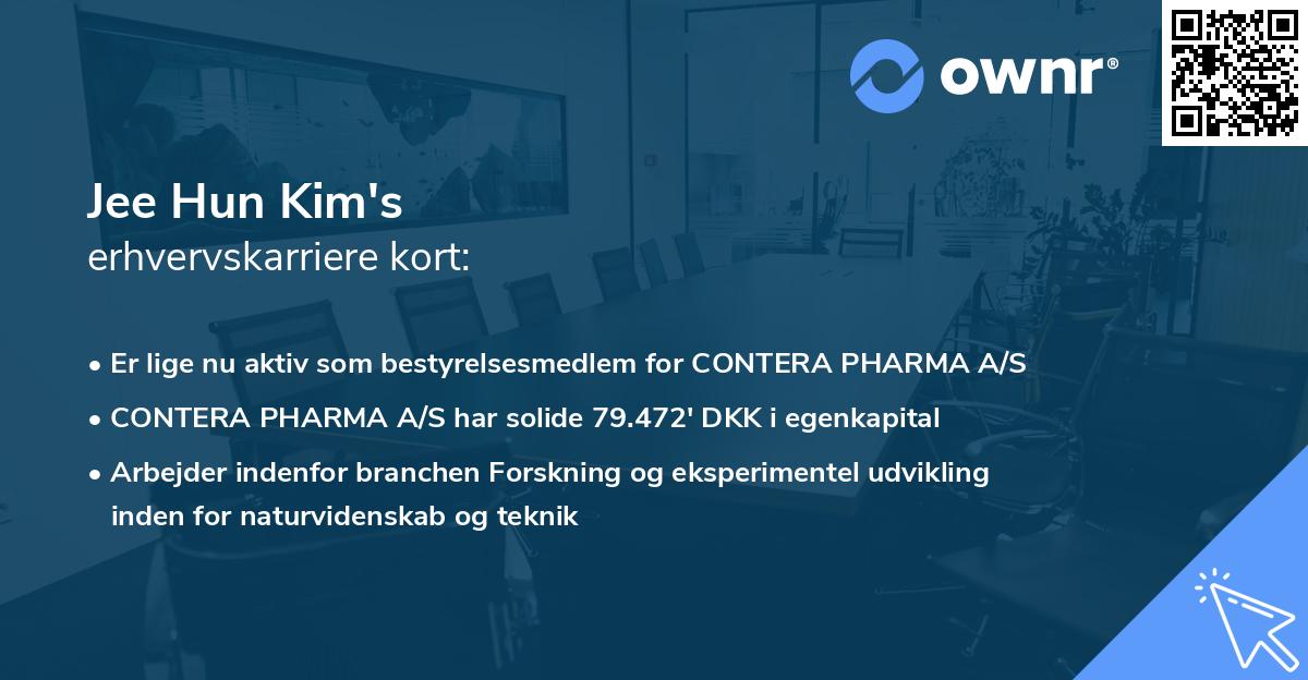 Jee Hun Kim's erhvervskarriere kort