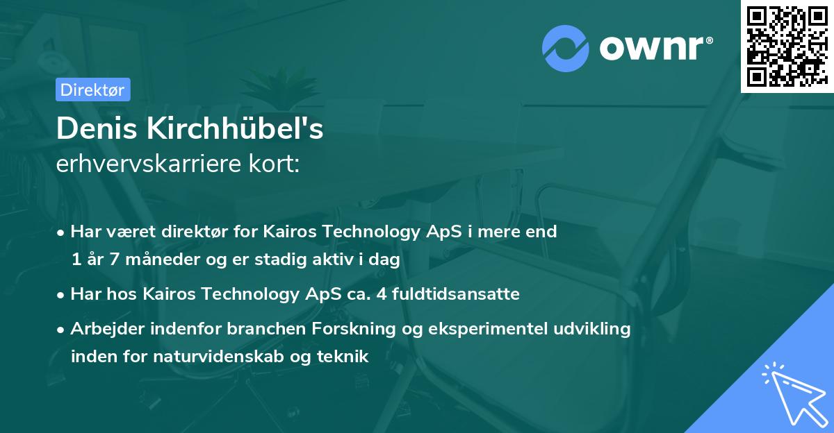 Denis Kirchhübel's erhvervskarriere kort