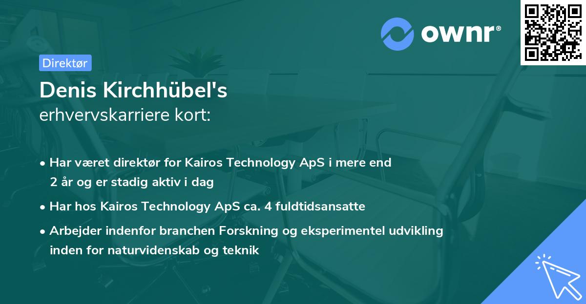 Denis Kirchhübel's erhvervskarriere kort