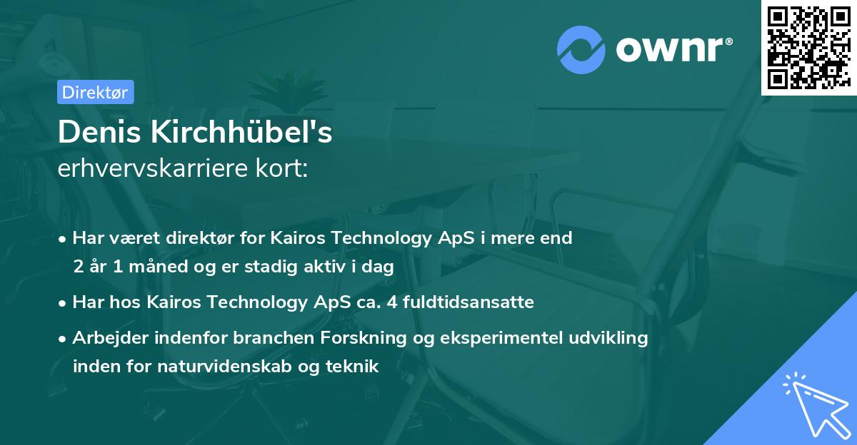 Denis Kirchhübel's erhvervskarriere kort