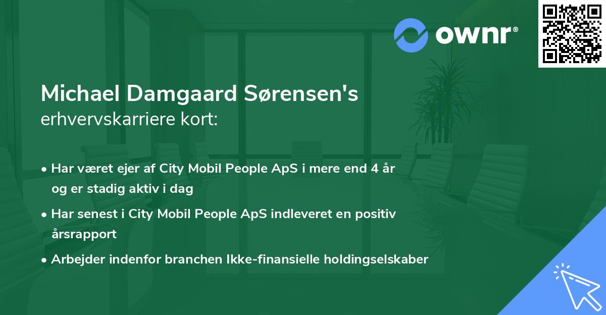 Michael Damgaard Sørensen's erhvervskarriere kort