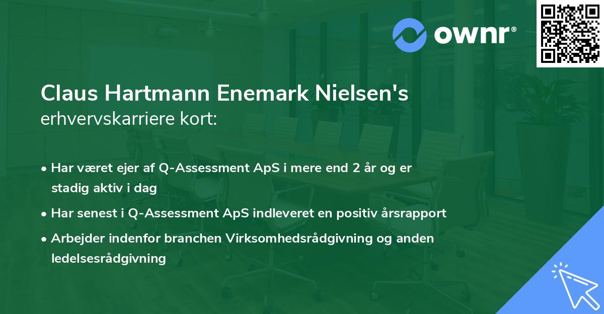 Claus Hartmann Enemark Nielsen's erhvervskarriere kort