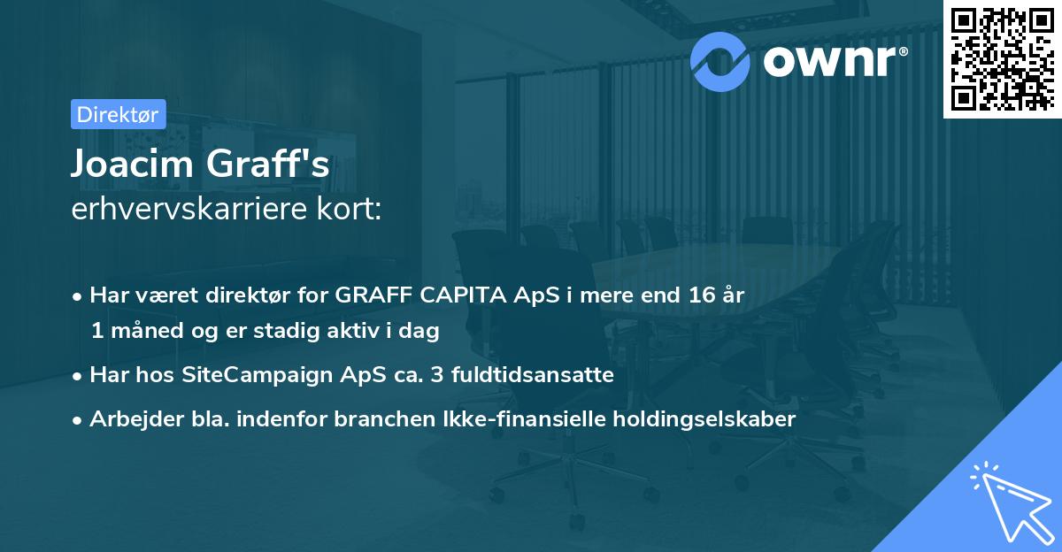Joacim Graff's erhvervskarriere kort