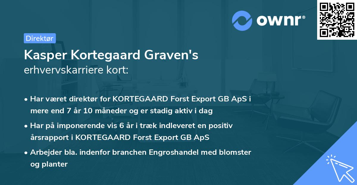 Kasper Kortegaard Graven's erhvervskarriere kort